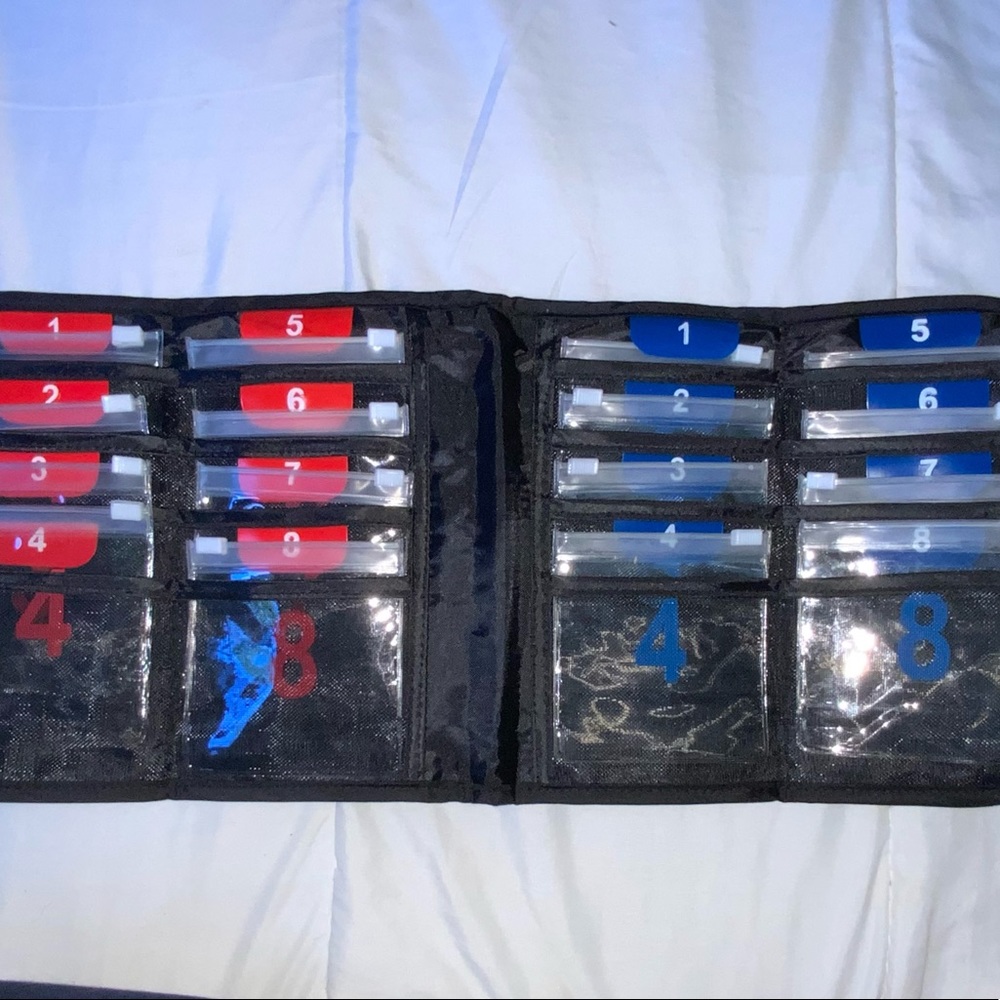 Pills, medicine storage pouches daily medication. New.